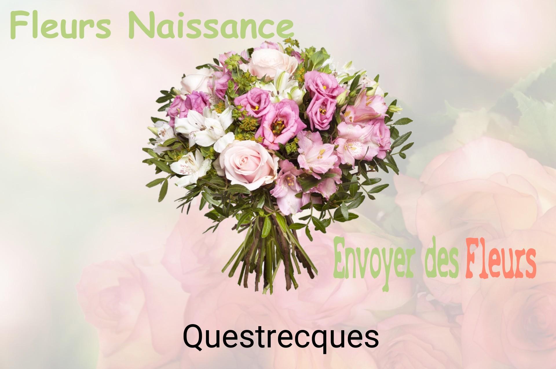 Bouquet de fleurs de naissance livré à Questrecques